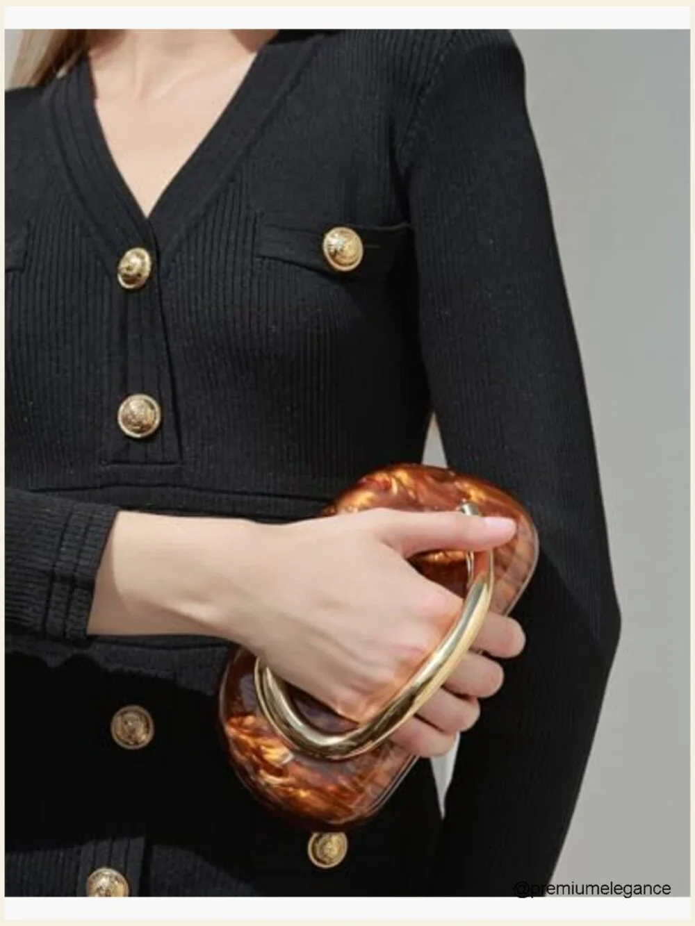 Evening Clutch Purse with Chain Crossbody Shoulder Bag Wedding Party Handbag